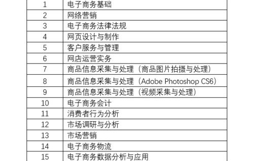 电子商务专业目标与计划