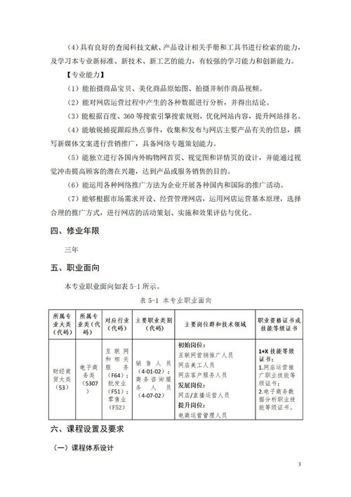 电子商务专业实习计划